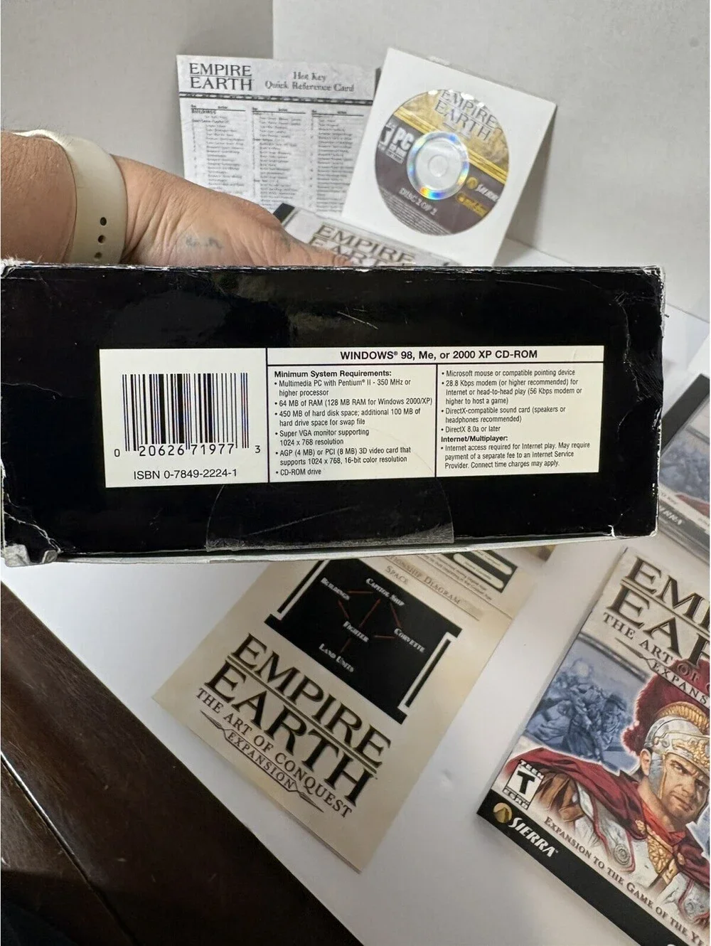 Empire Earth Gold Edition (PC, 2003) The Art Of Conquest Expansion & Guides Maps